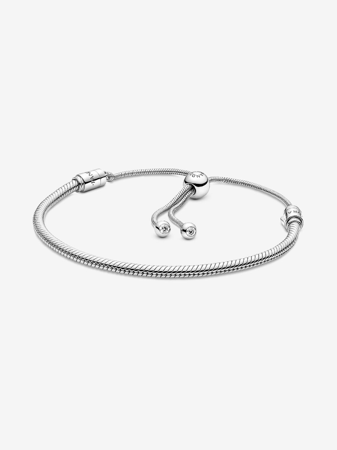 Studded Chain Heart Clasp Charm Bracelet