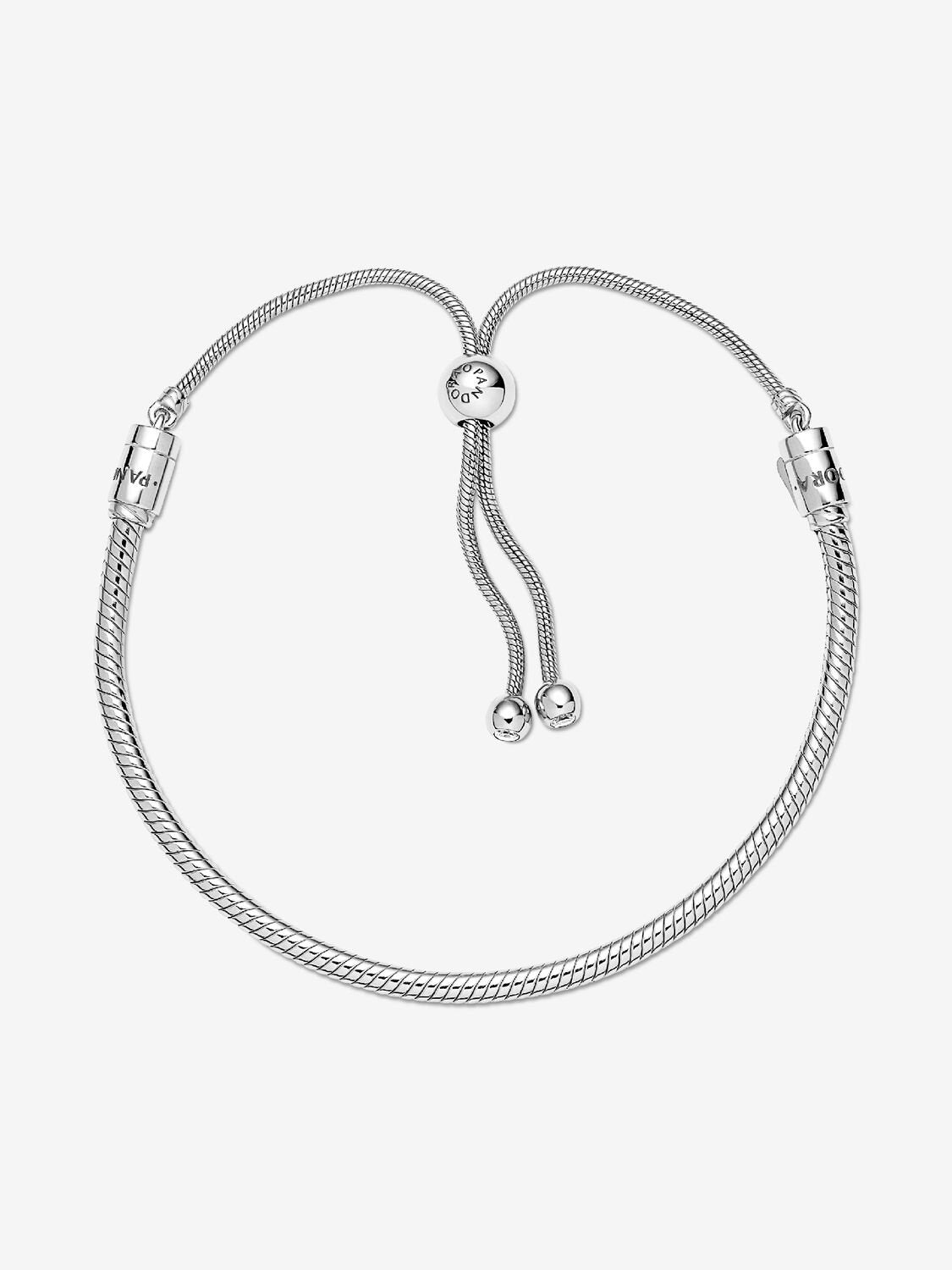 Studded Chain Heart Clasp Charm Bracelet