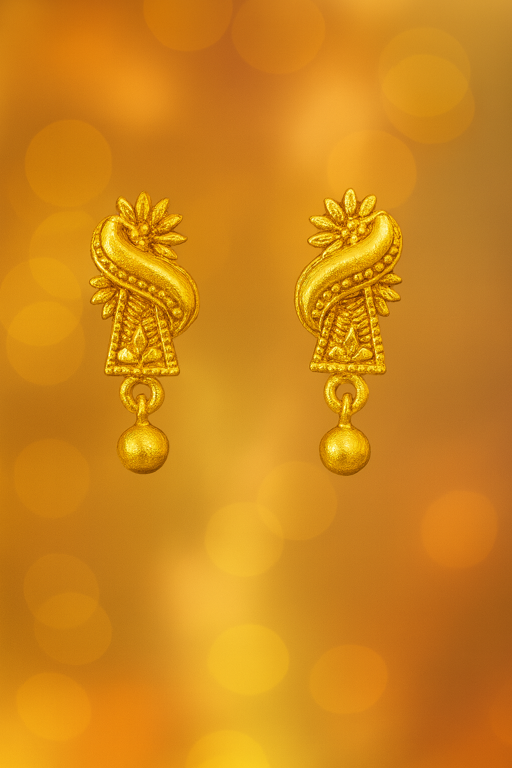 Antique Gold Drop Earrings