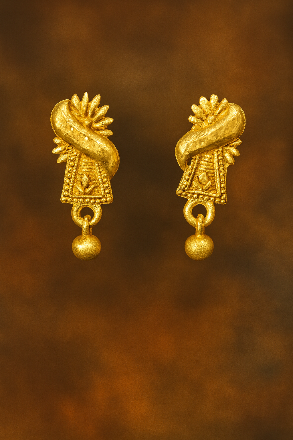 Antique Gold Drop Earrings
