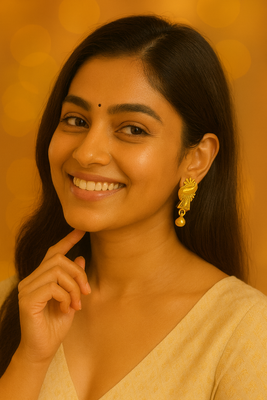 Antique Gold Drop Earrings